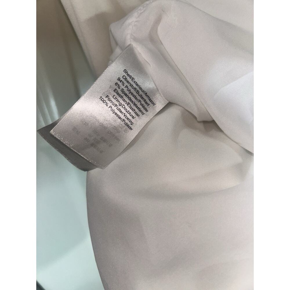 DKNY White Sheath Dress Cap Sleeve Sizes 0 Wedding. Formal Cocktail - Picture 8 of 8